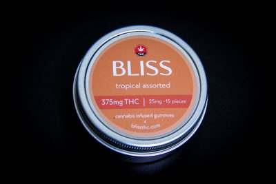 Bliss Tropical Assorted THC Gummies 375mg