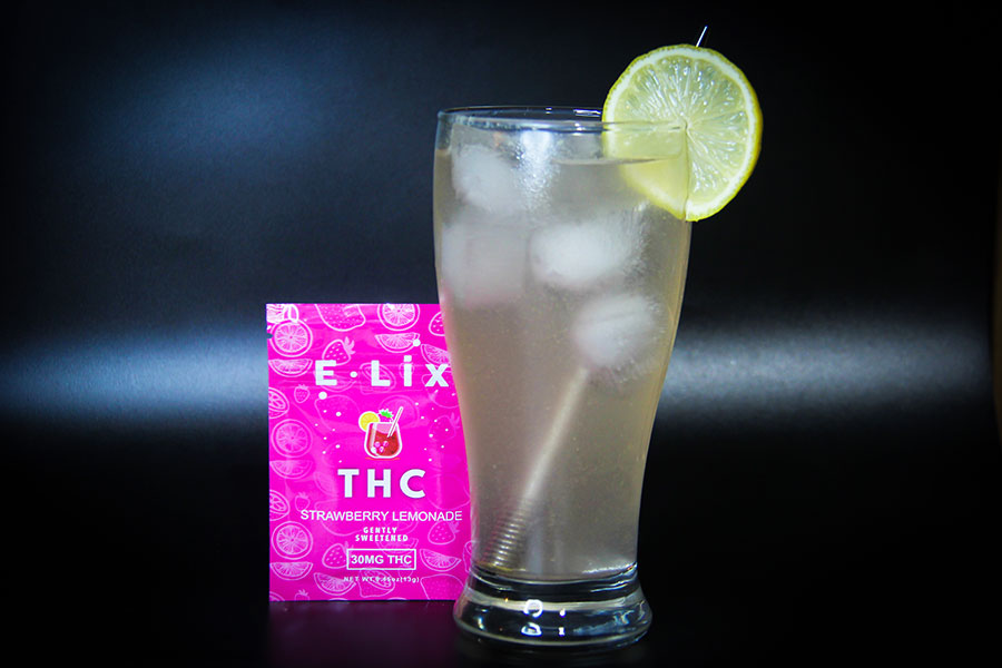 Elix Straw Lem Glass packet w E-lix THC Drink Mixes - 5 Flavours - Image 3