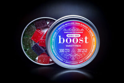 Boost THC Tin w Boost Assorted THC Gummies 300mg